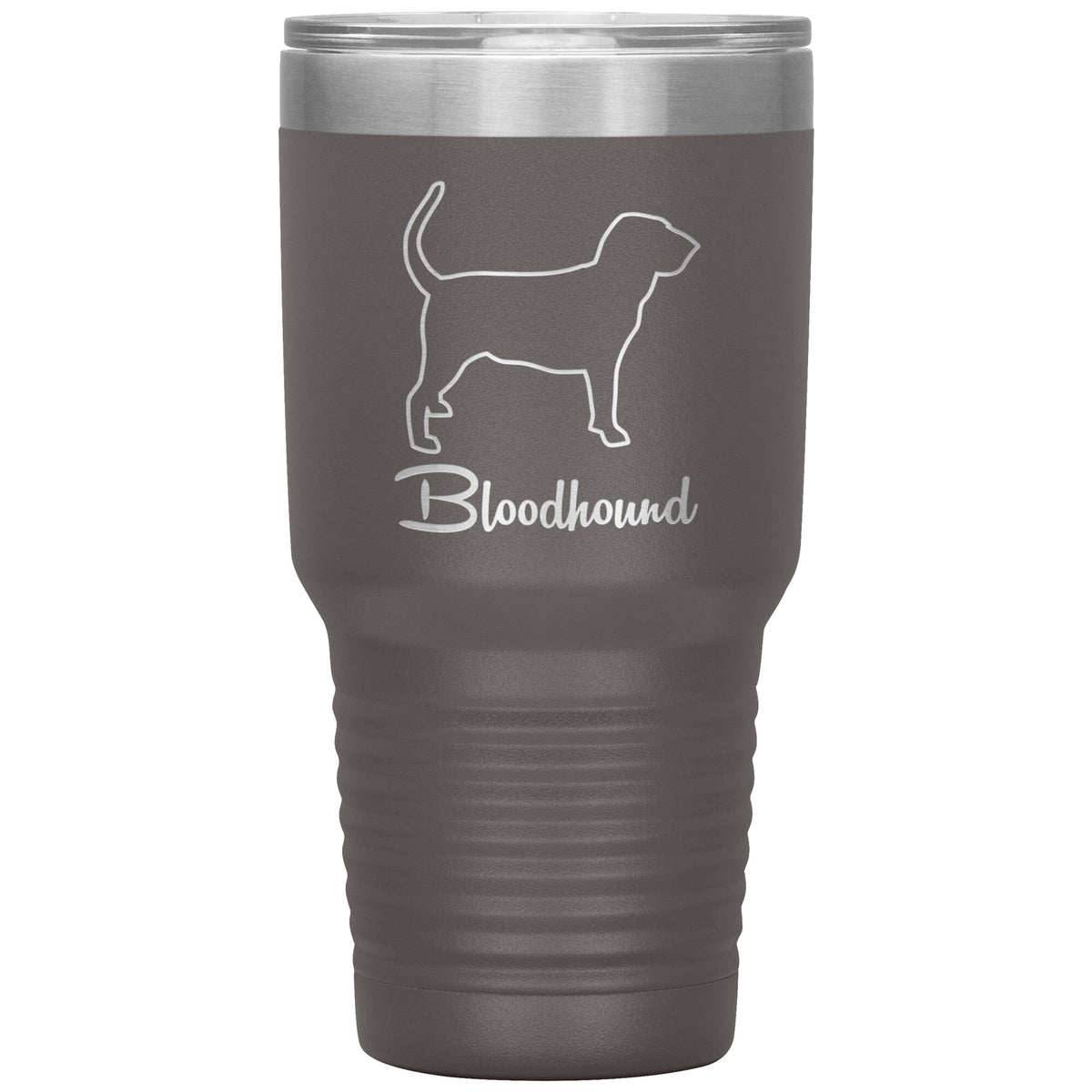 Bloodhound Dog Outlined Silhouette 30oz Insulated Tumbler