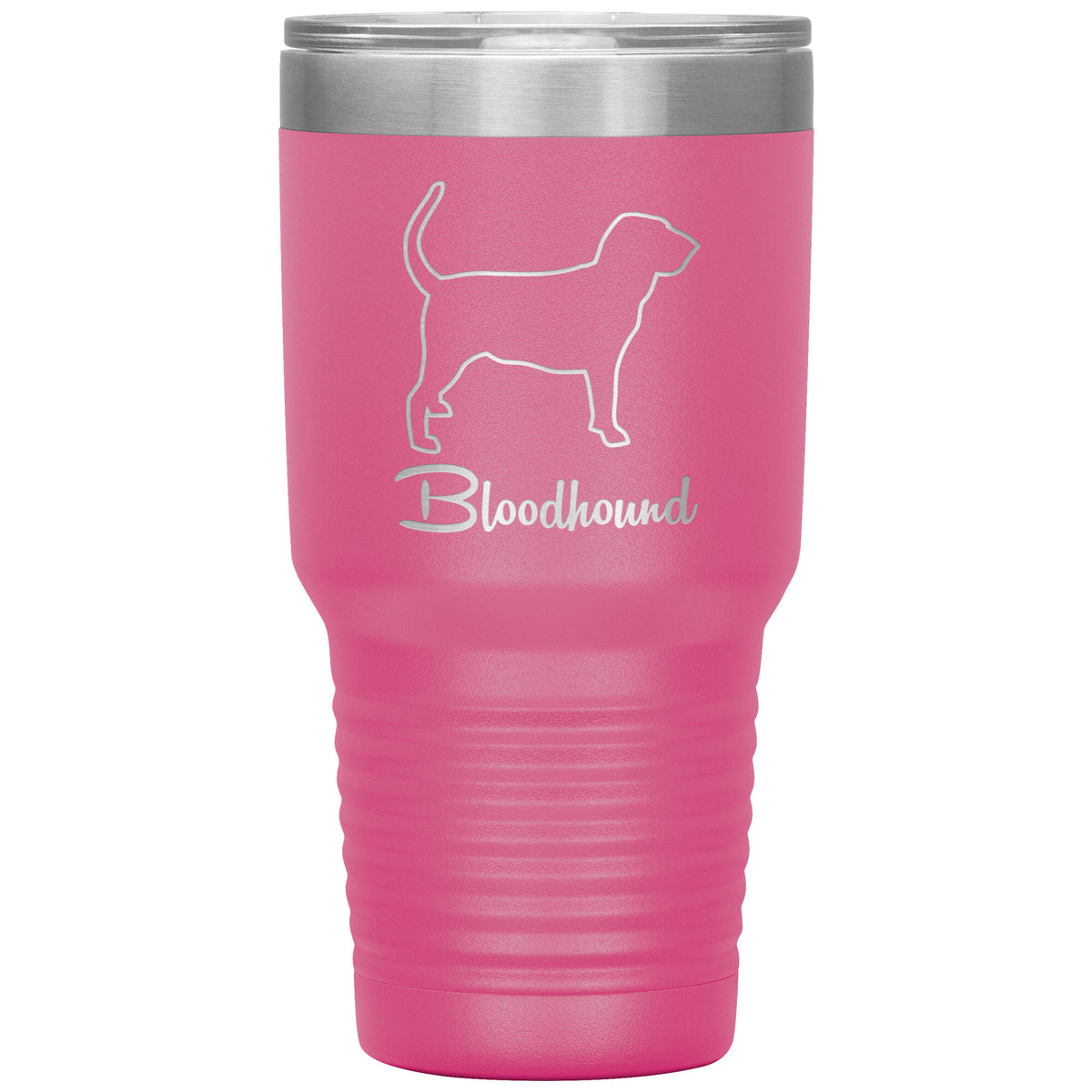 Bloodhound Dog Outlined Silhouette 30oz Insulated Tumbler