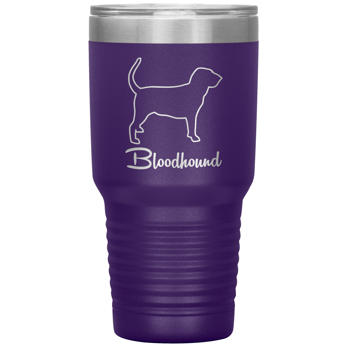 Bloodhound Dog Outlined Silhouette 30oz Insulated Tumbler