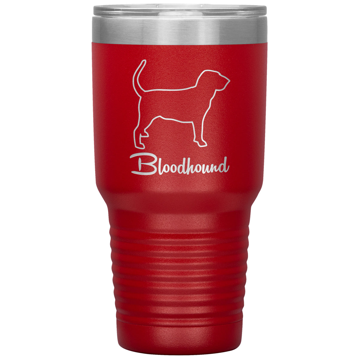 Bloodhound Dog Outlined Silhouette 30oz Insulated Tumbler