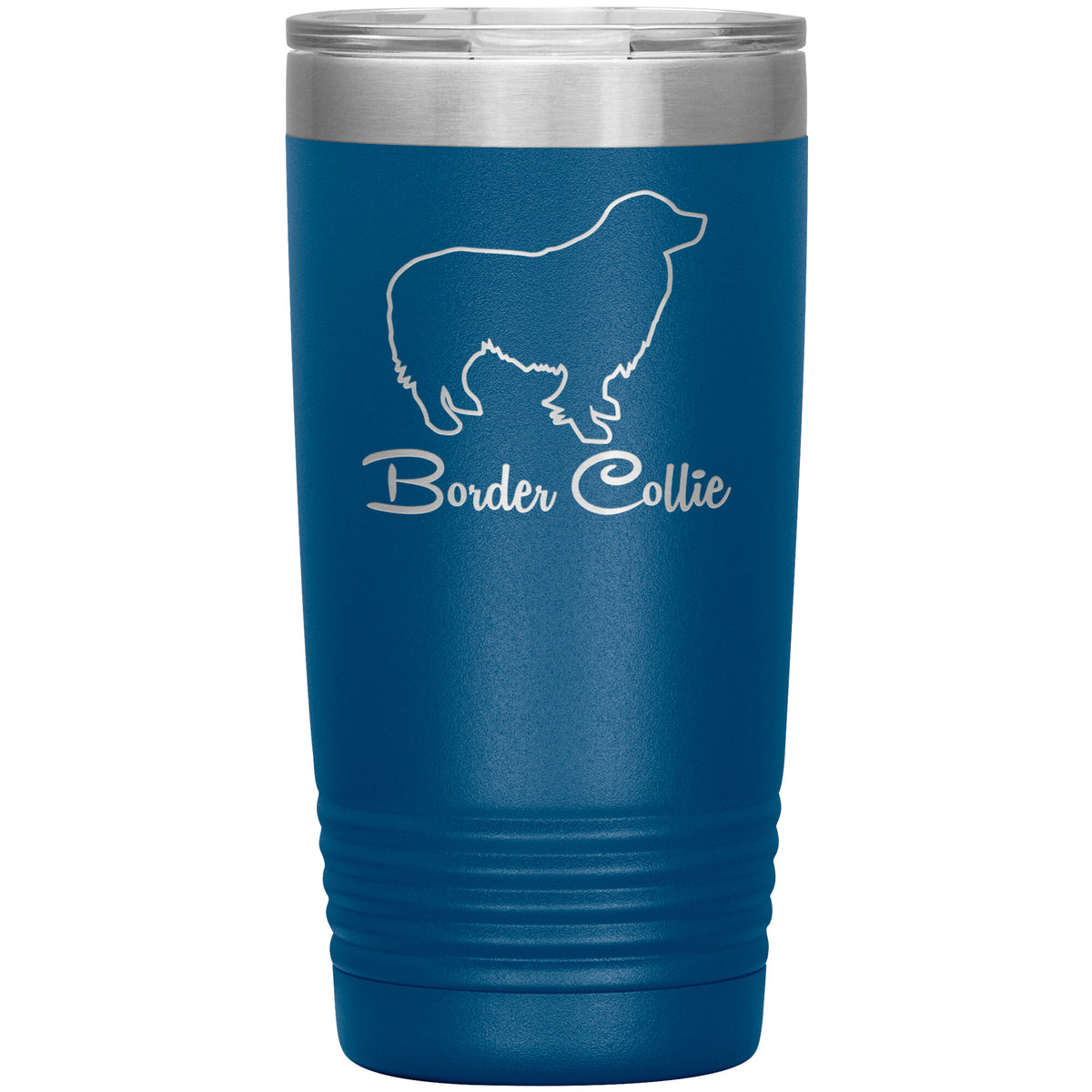 Border Collie Dog Outlined Silhouette 20oz Insulated Tumbler