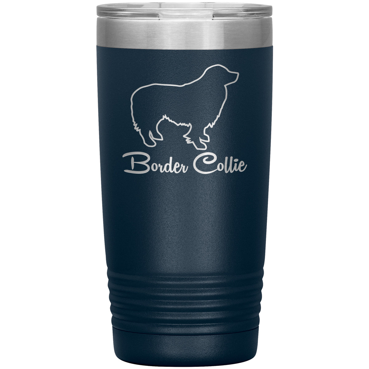 Border Collie Dog Outlined Silhouette 20oz Insulated Tumbler
