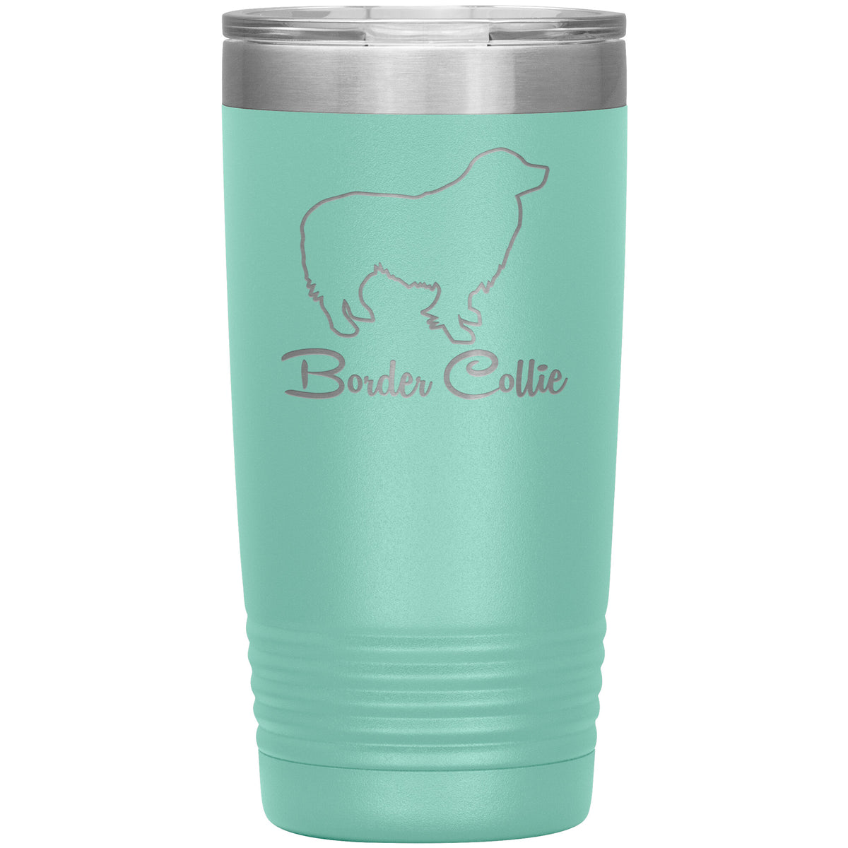 Border Collie Dog Outlined Silhouette 20oz Insulated Tumbler