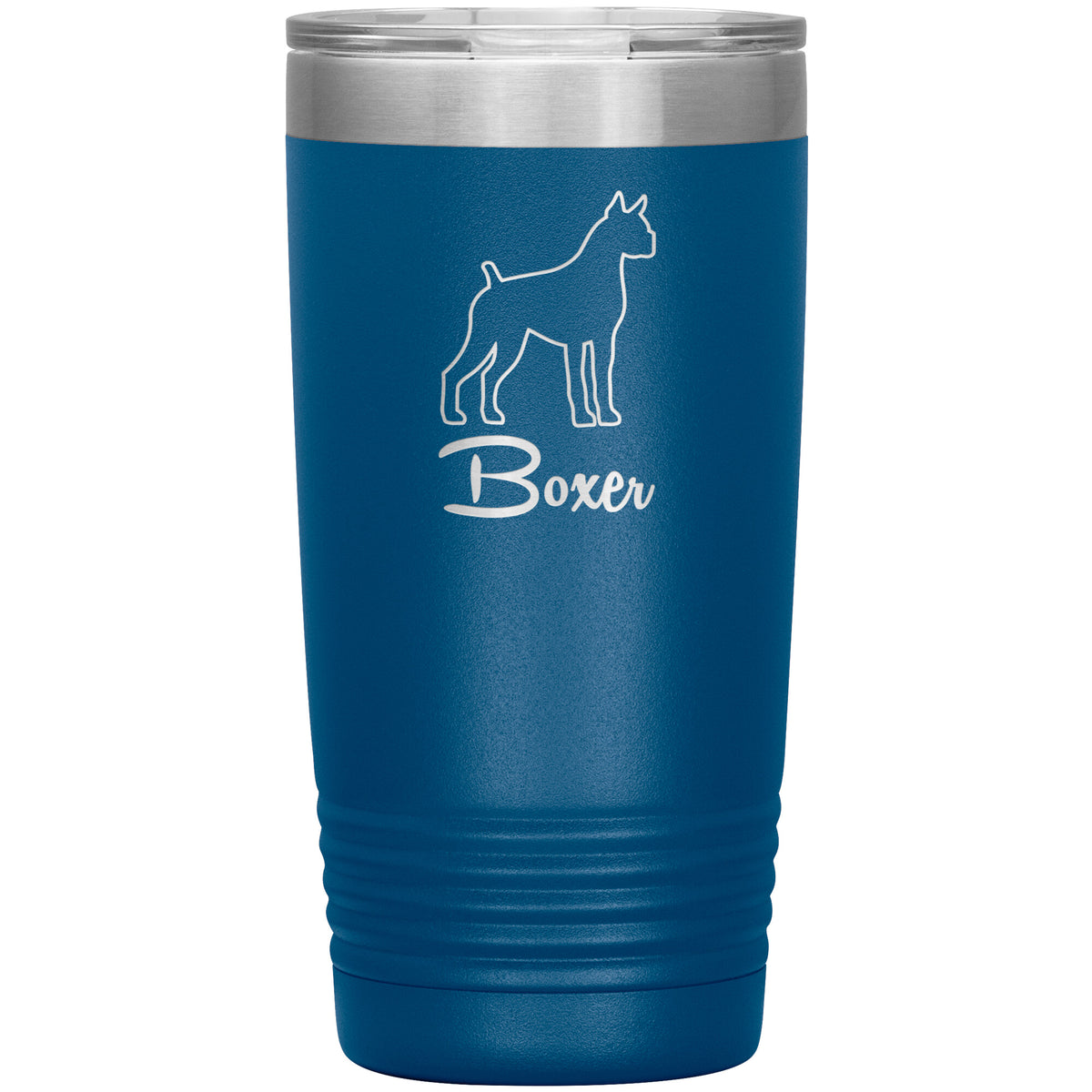 Boxer Dog Outlined Silhouette 20oz Insulated Tumbler