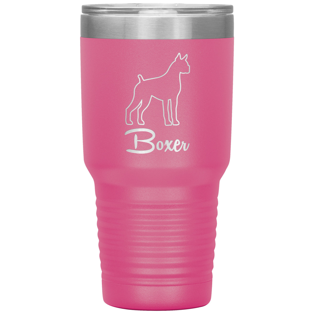 Boxer Dog Outlined Silhouette 30oz Insulated Tumbler