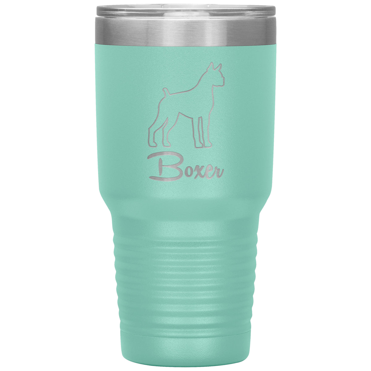 Boxer Dog Outlined Silhouette 30oz Insulated Tumbler
