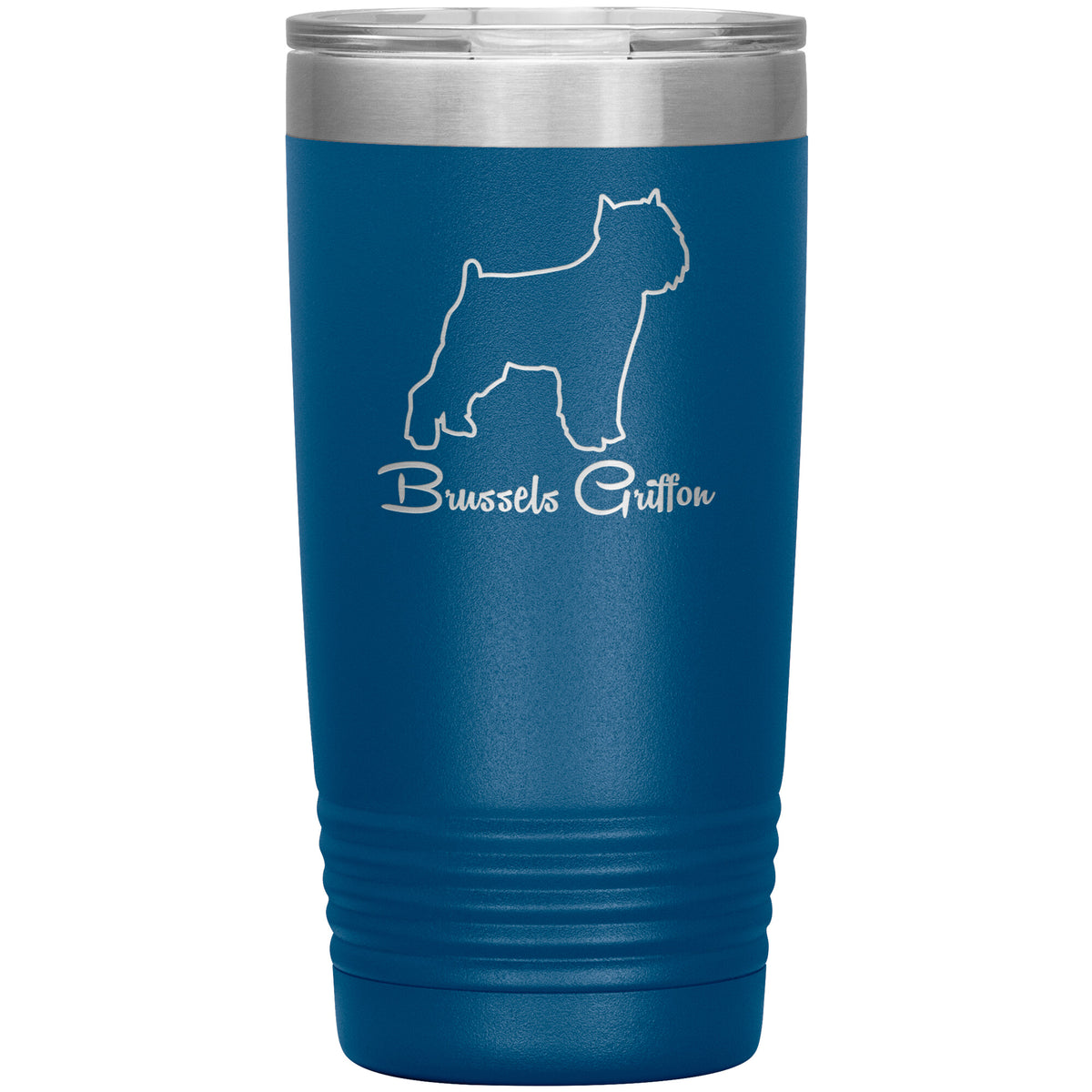 Brussels Griffon Dog Outlined Silhouette 20oz Insulated Tumbler