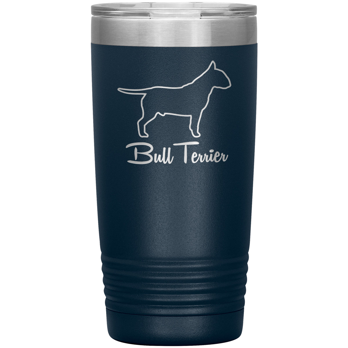 Bull Terrier Dog Outlined Silhouette 20oz Insulated Tumbler