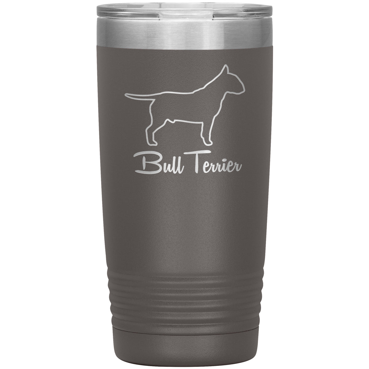 Bull Terrier Dog Outlined Silhouette 20oz Insulated Tumbler