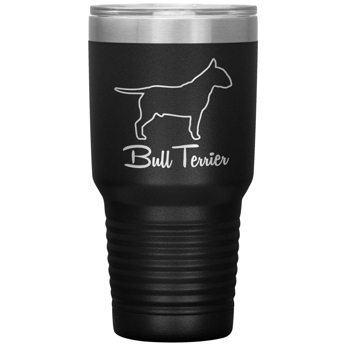 Bull Terrier Dog Outlined Silhouette 30oz Insulated Tumbler