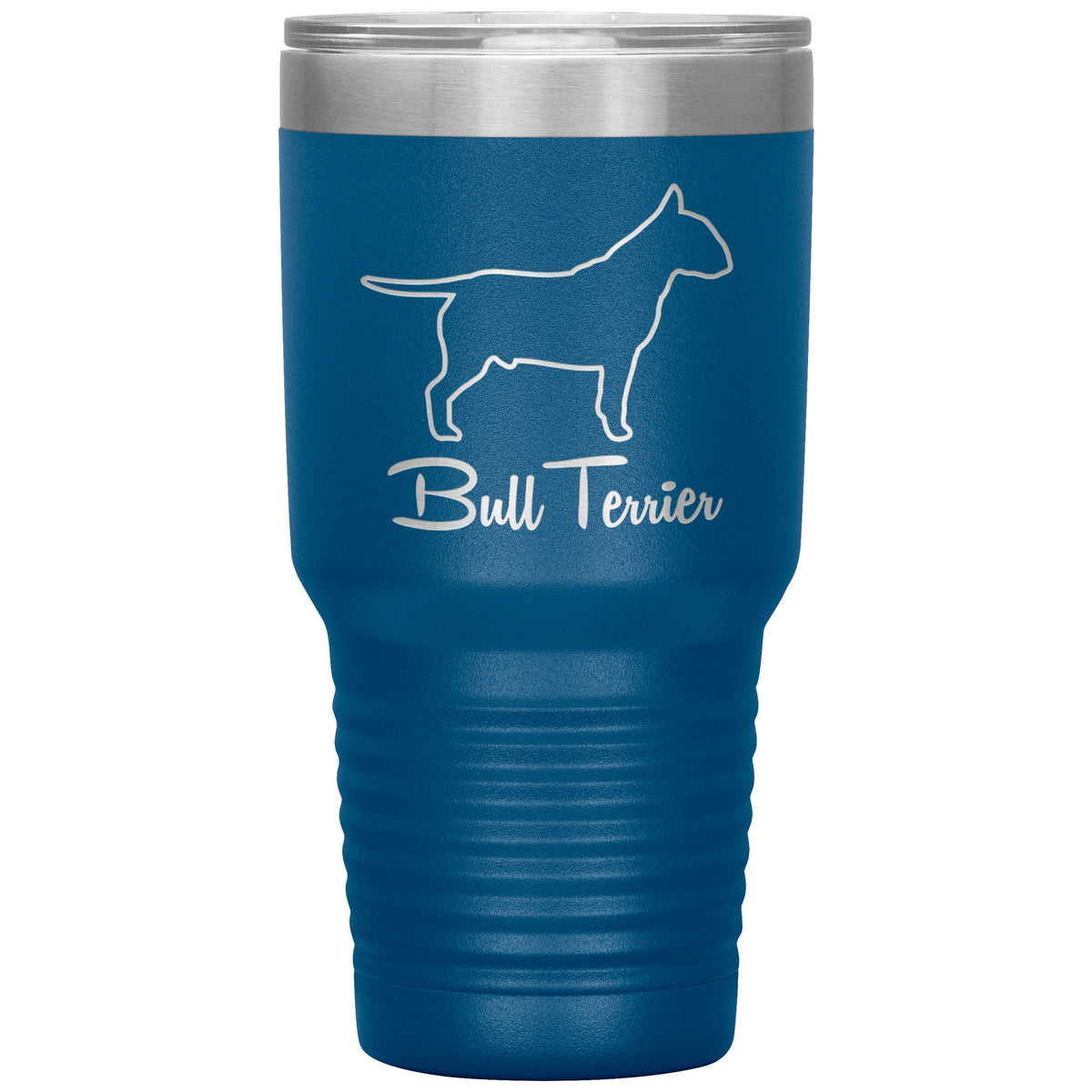 Bull Terrier Dog Outlined Silhouette 30oz Insulated Tumbler