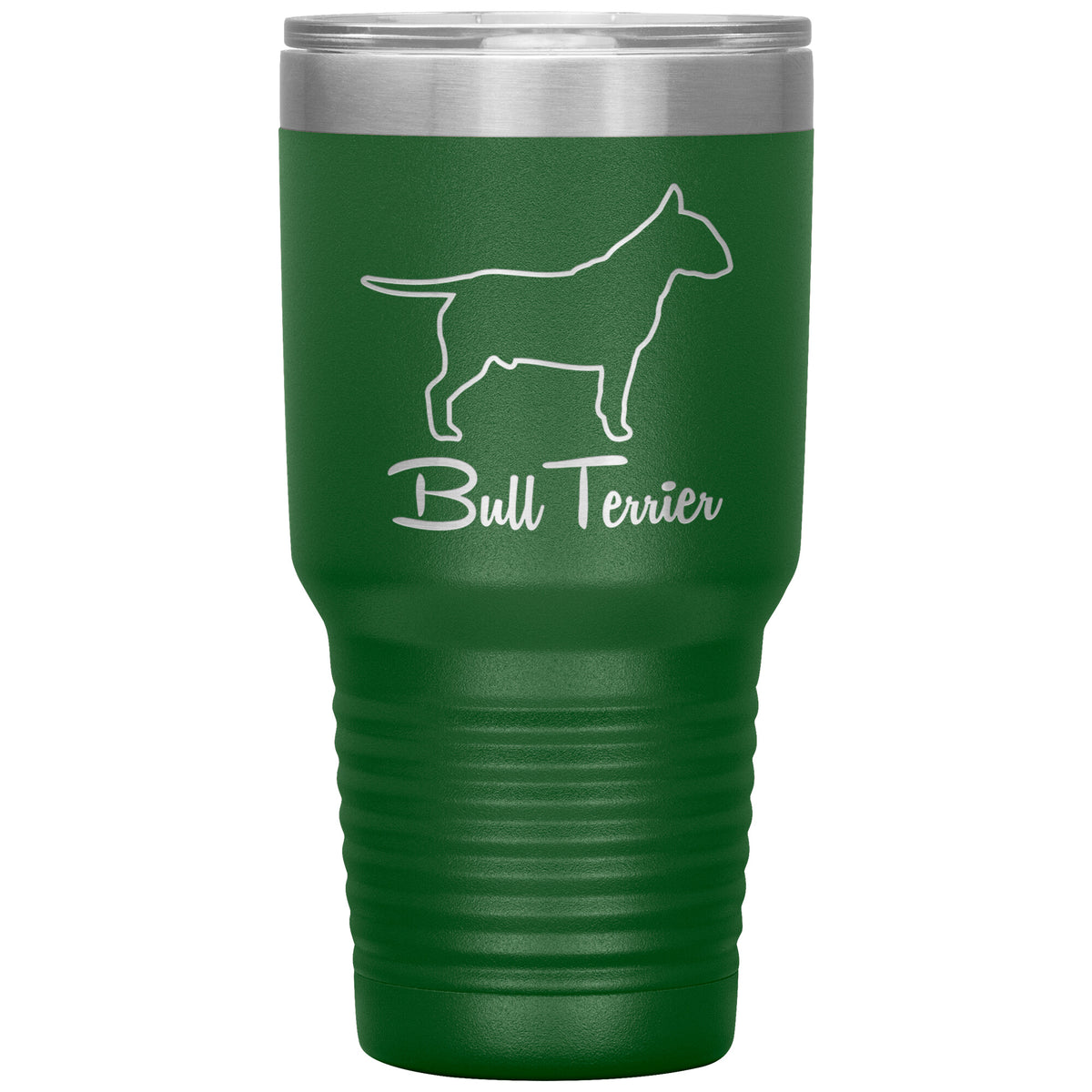 Bull Terrier Dog Outlined Silhouette 30oz Insulated Tumbler