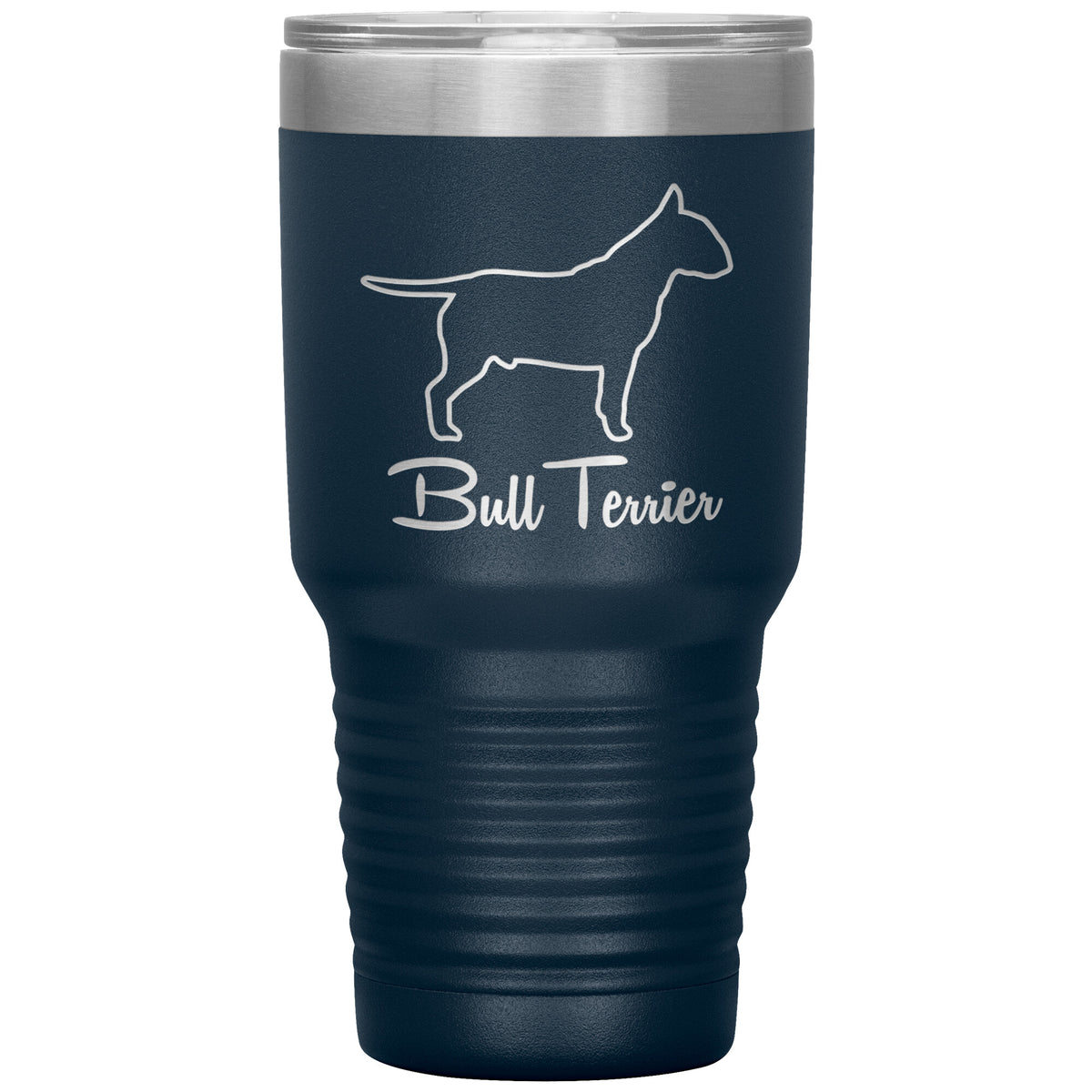 Bull Terrier Dog Outlined Silhouette 30oz Insulated Tumbler
