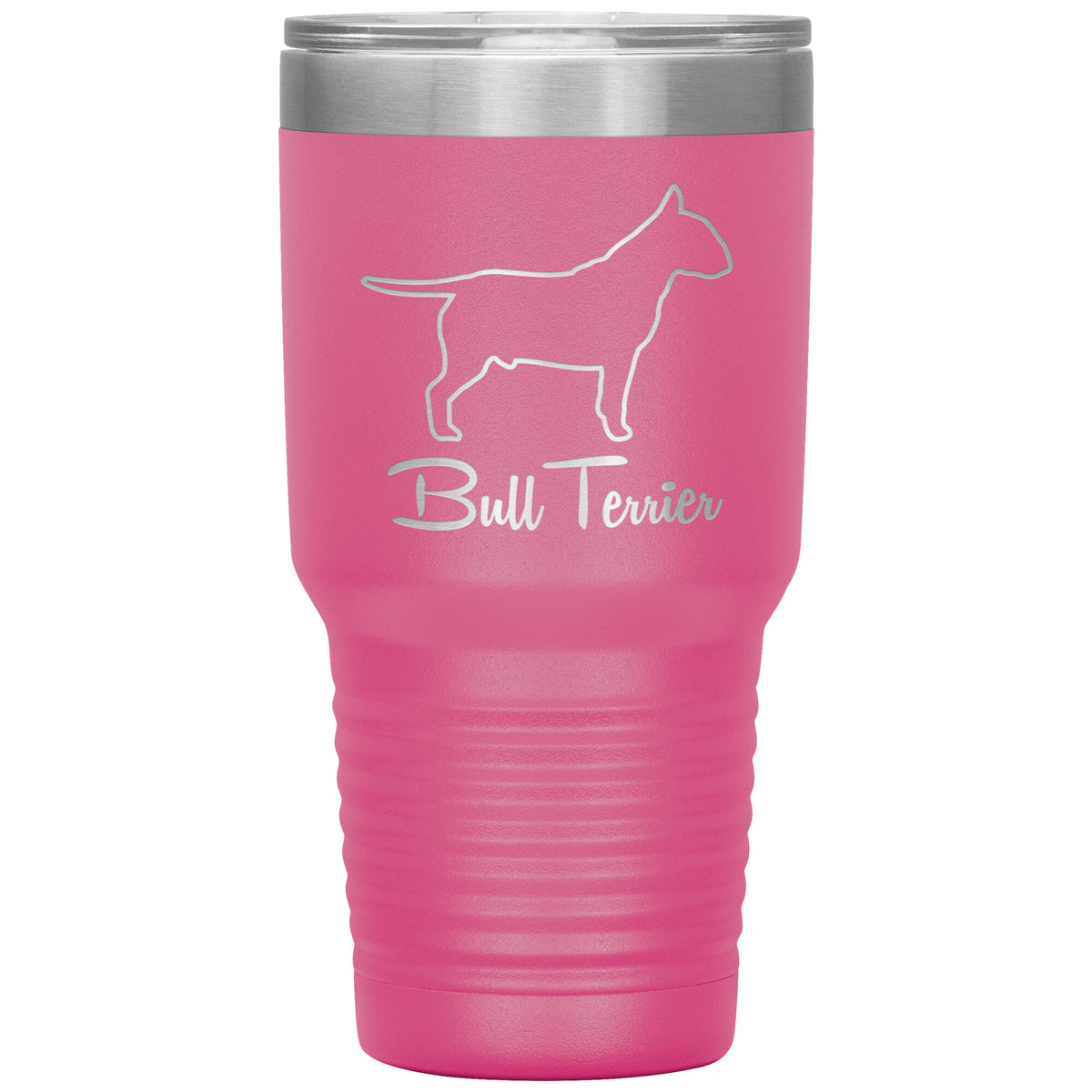 Bull Terrier Dog Outlined Silhouette 30oz Insulated Tumbler