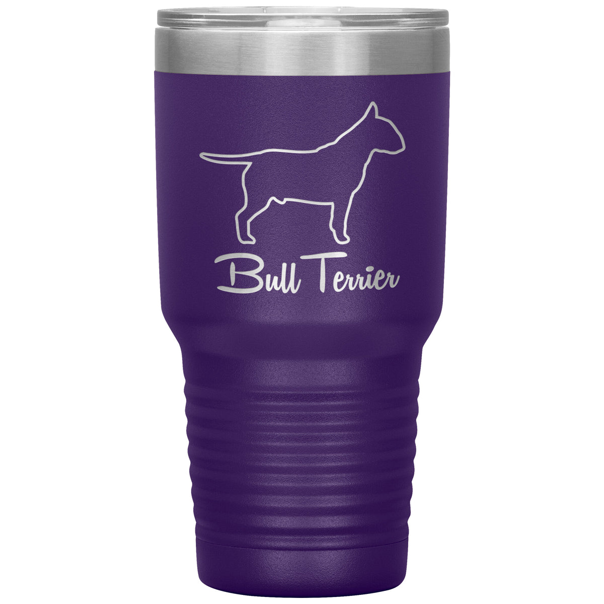Bull Terrier Dog Outlined Silhouette 30oz Insulated Tumbler
