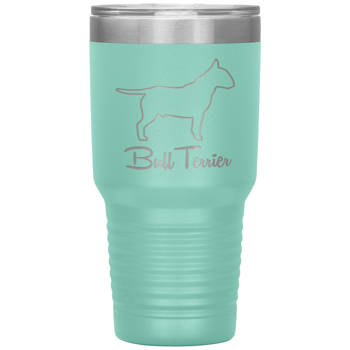 Bull Terrier Dog Outlined Silhouette 30oz Insulated Tumbler