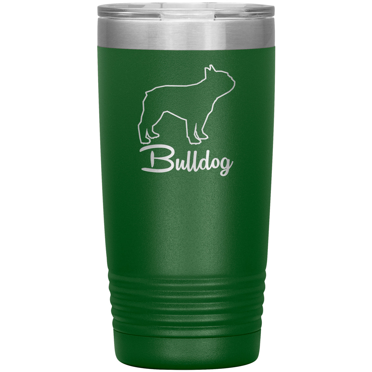 Bulldog Dog Outlined Silhouette 20oz Insulated Tumbler