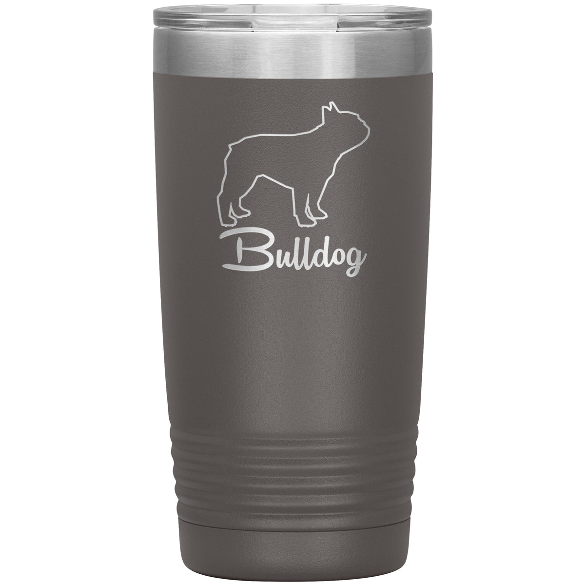 Bulldog Dog Outlined Silhouette 20oz Insulated Tumbler
