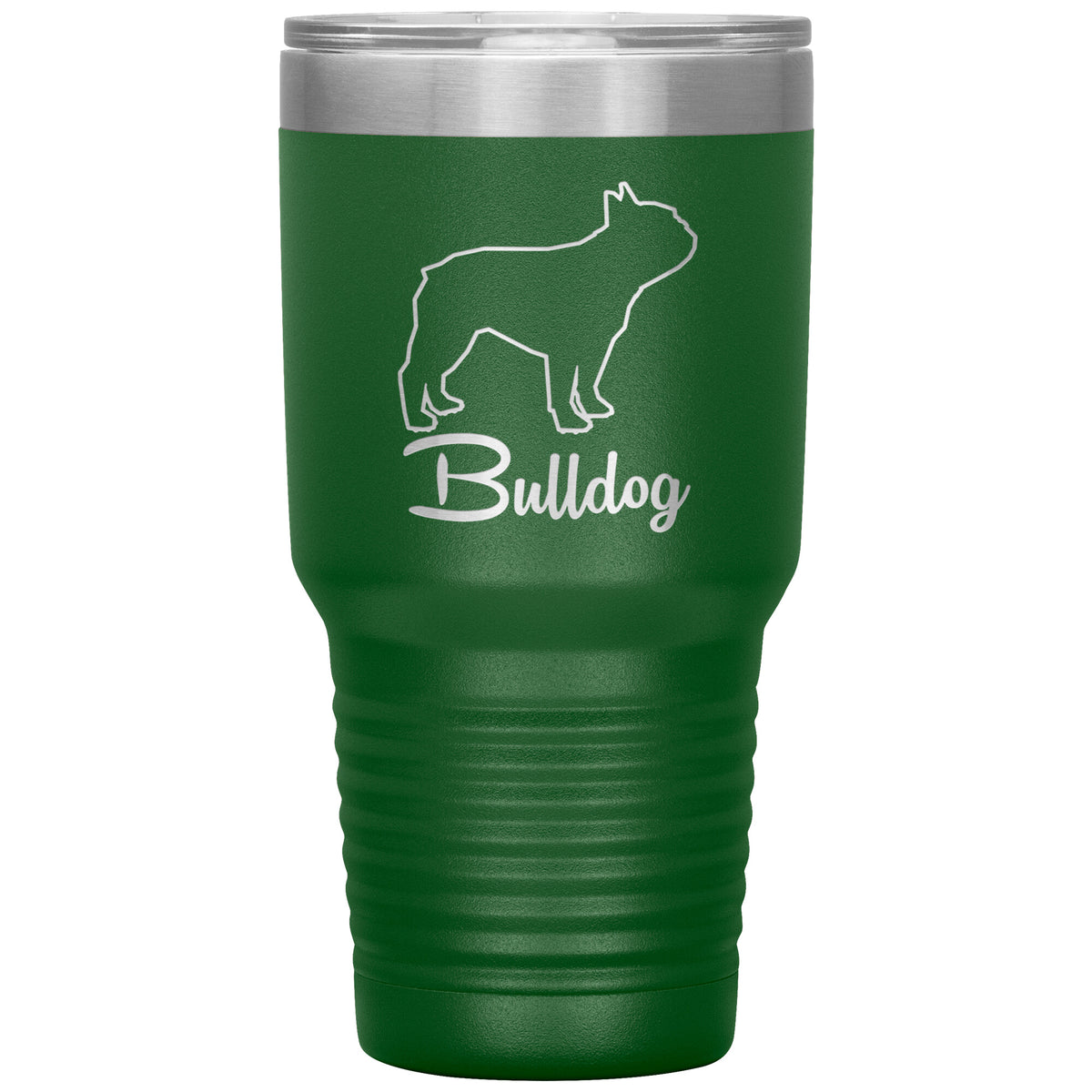 Bulldog Dog Outlined Silhouette 30oz Insulated Tumbler