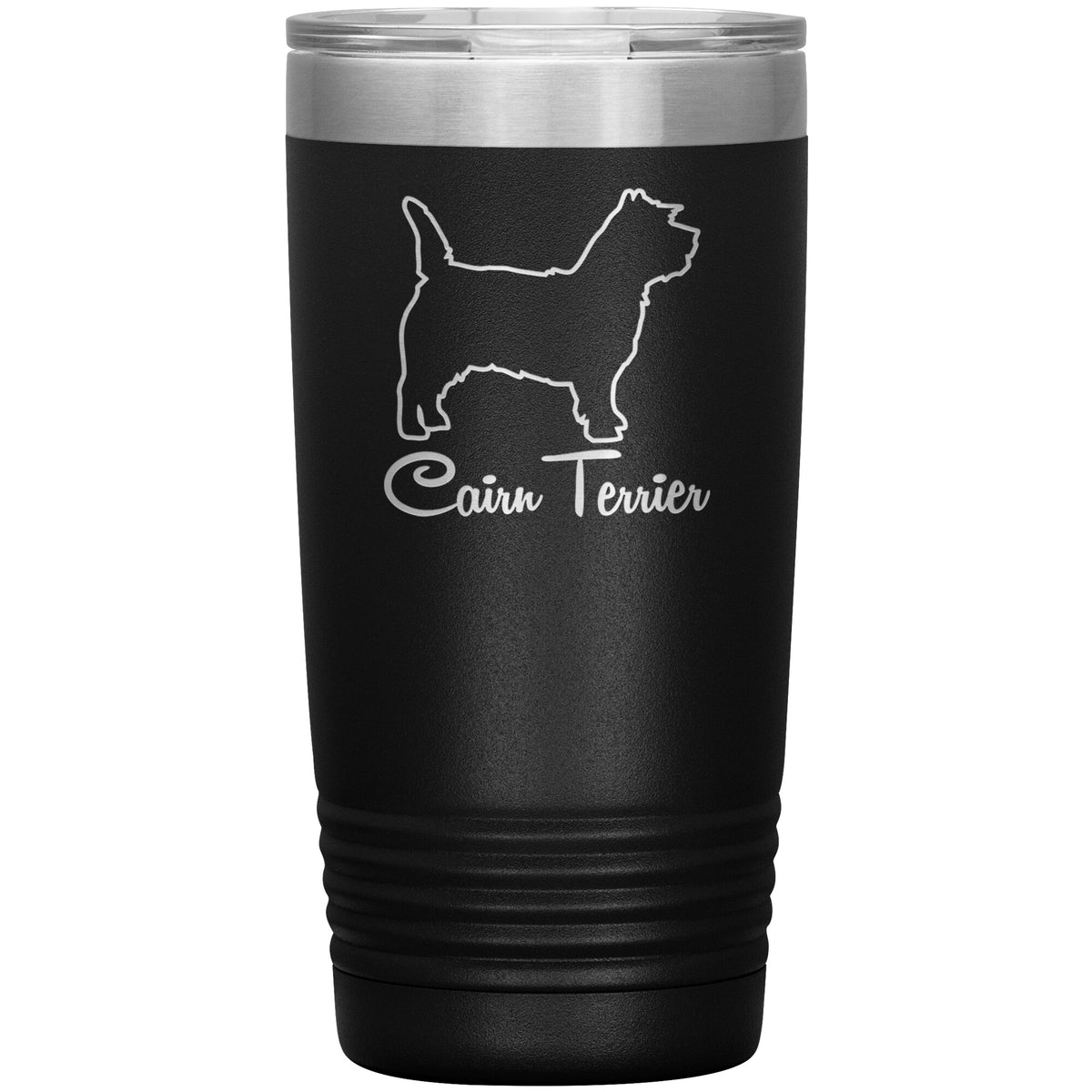 Cairn Terrier Dog Outlined Silhouette 20oz Insulated Tumbler