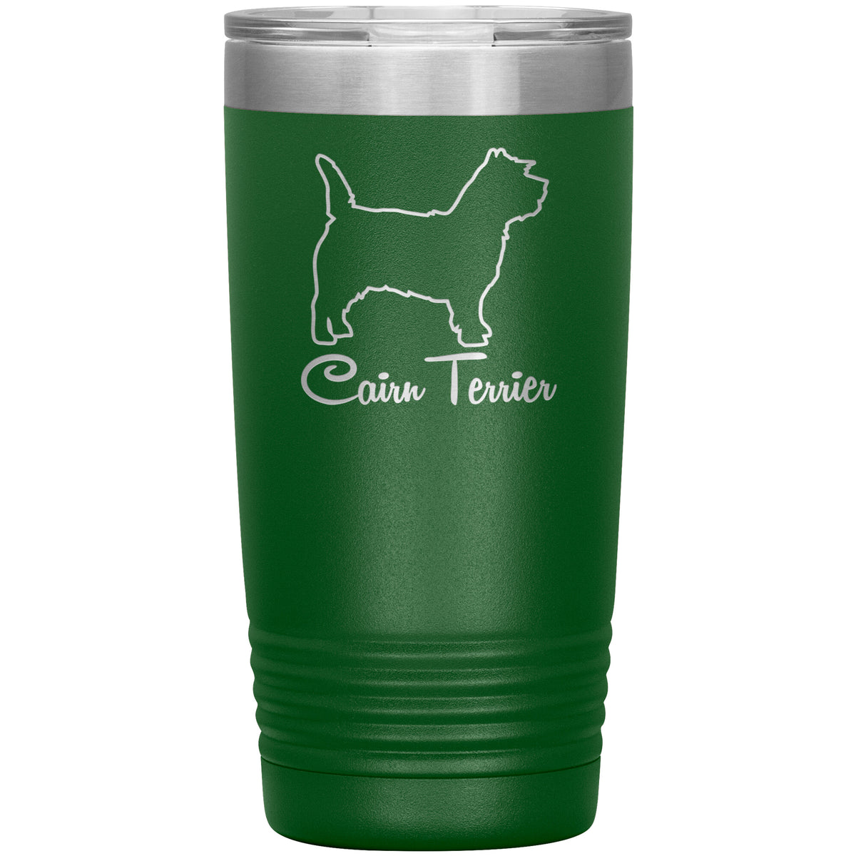 Cairn Terrier Dog Outlined Silhouette 20oz Insulated Tumbler