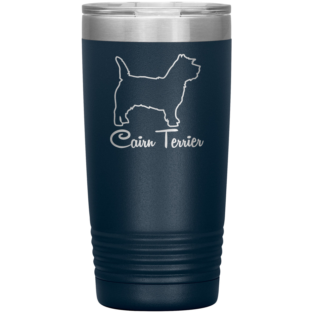 Cairn Terrier Dog Outlined Silhouette 20oz Insulated Tumbler