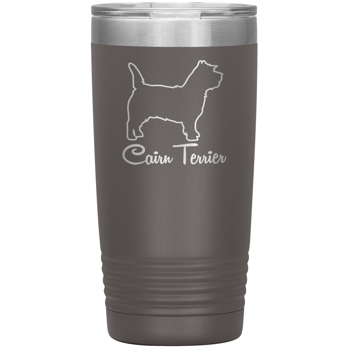 Cairn Terrier Dog Outlined Silhouette 20oz Insulated Tumbler