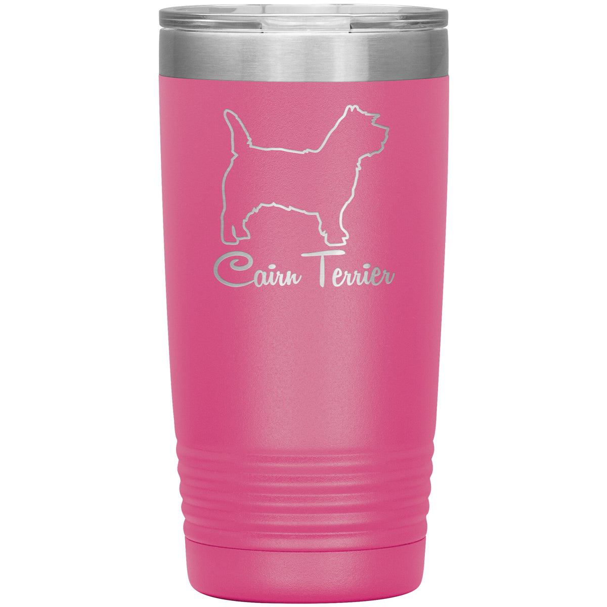 Cairn Terrier Dog Outlined Silhouette 20oz Insulated Tumbler
