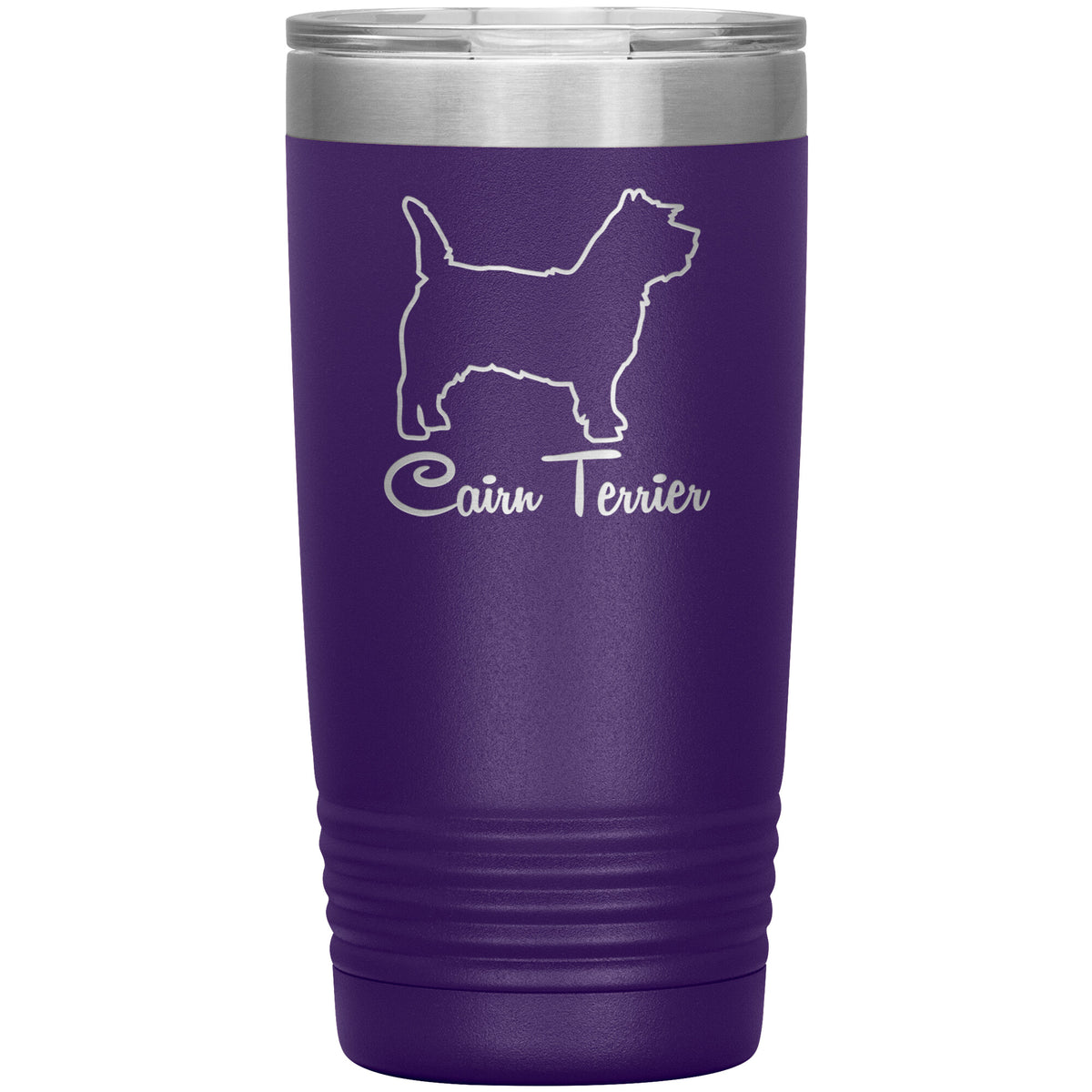Cairn Terrier Dog Outlined Silhouette 20oz Insulated Tumbler