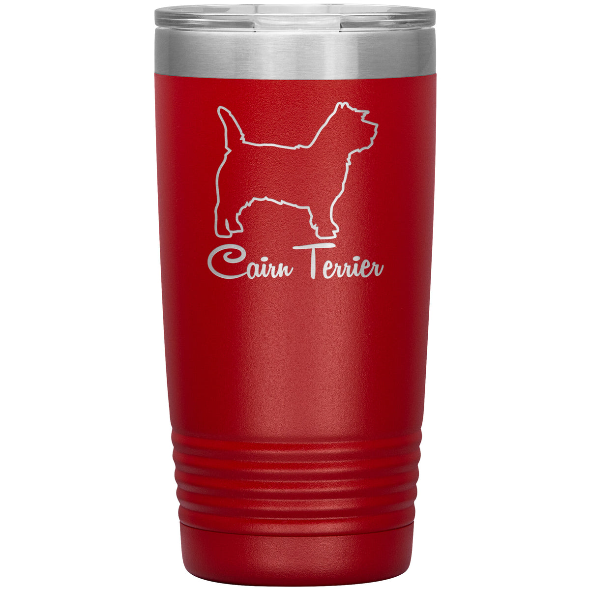 Cairn Terrier Dog Outlined Silhouette 20oz Insulated Tumbler