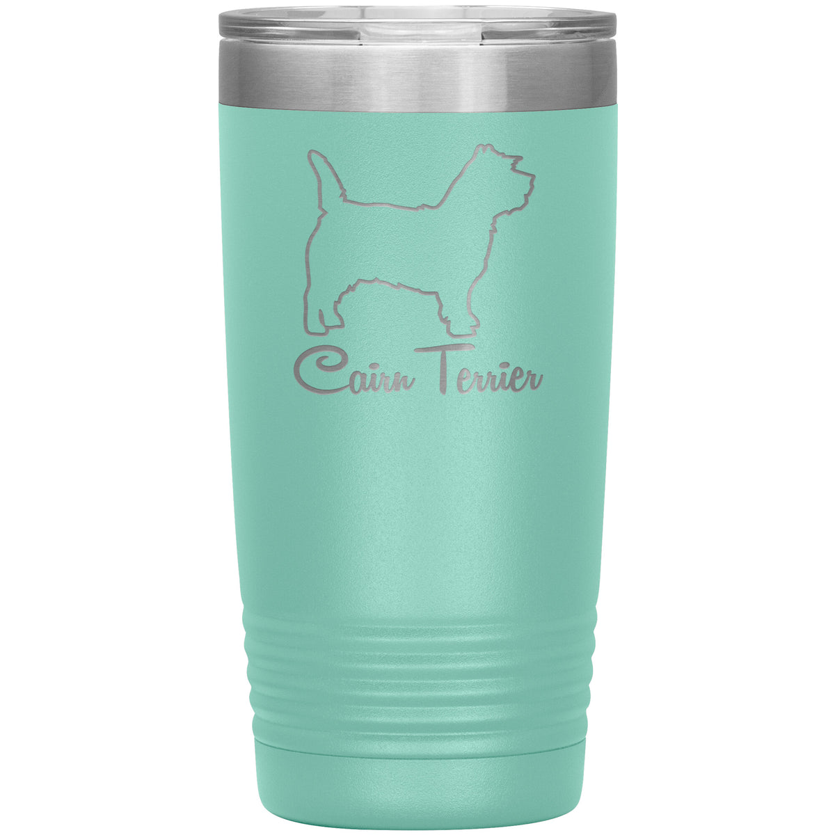 Cairn Terrier Dog Outlined Silhouette 20oz Insulated Tumbler