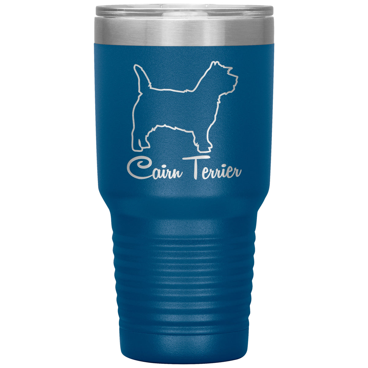 Cairn Terrier Dog Outlined Silhouette 30oz Insulated Tumbler