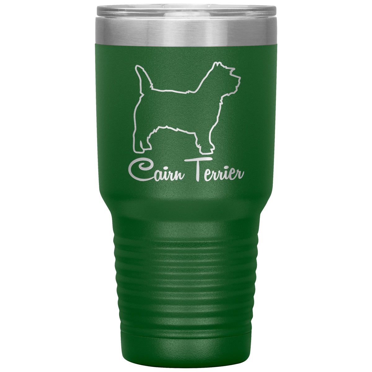 Cairn Terrier Dog Outlined Silhouette 30oz Insulated Tumbler