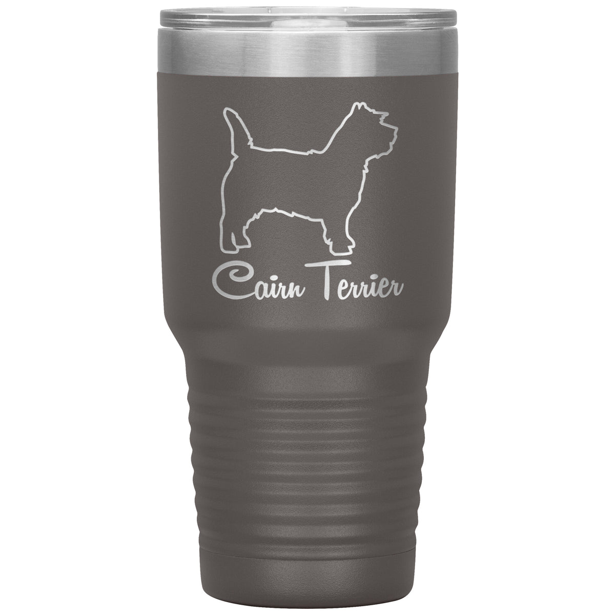 Cairn Terrier Dog Outlined Silhouette 30oz Insulated Tumbler