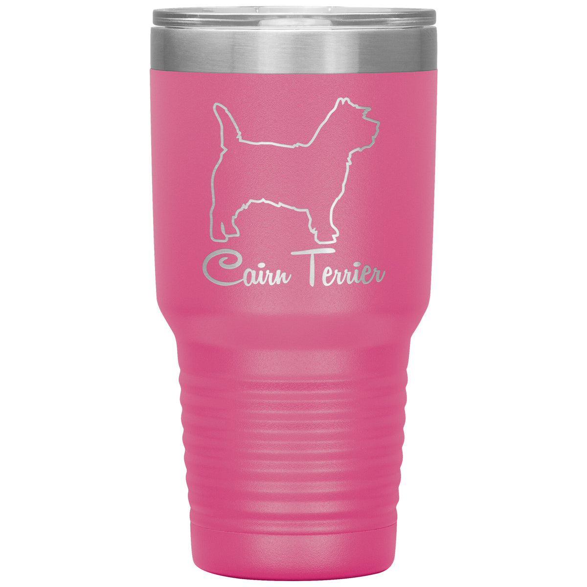 Cairn Terrier Dog Outlined Silhouette 30oz Insulated Tumbler