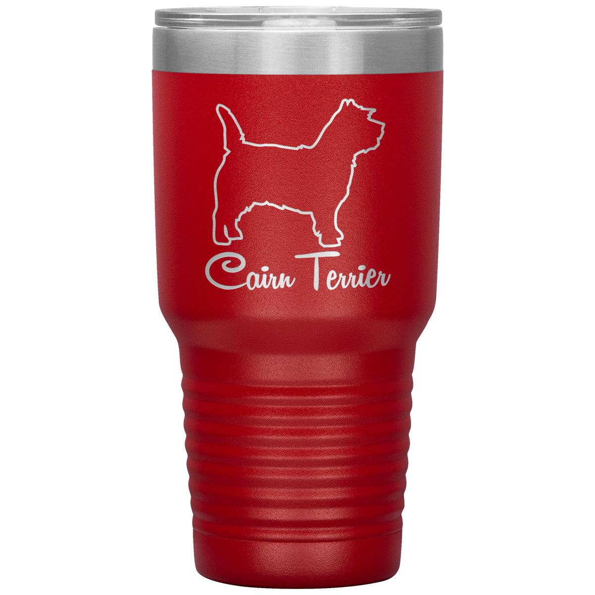 Cairn Terrier Dog Outlined Silhouette 30oz Insulated Tumbler