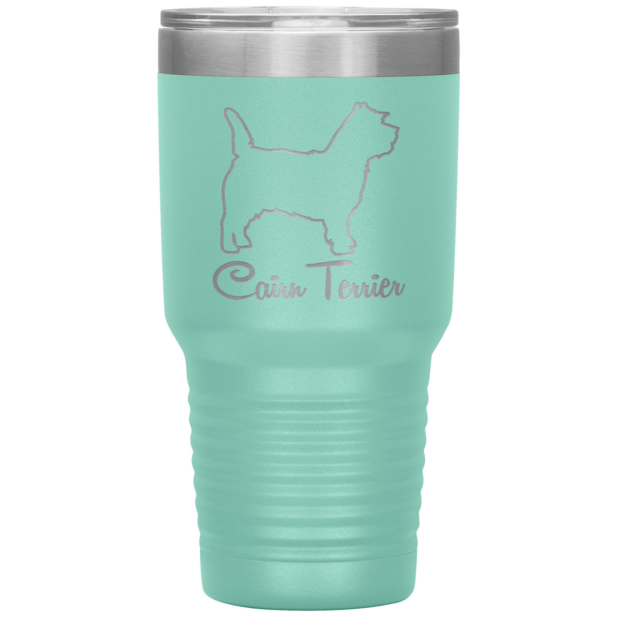 Cairn Terrier Dog Outlined Silhouette 30oz Insulated Tumbler