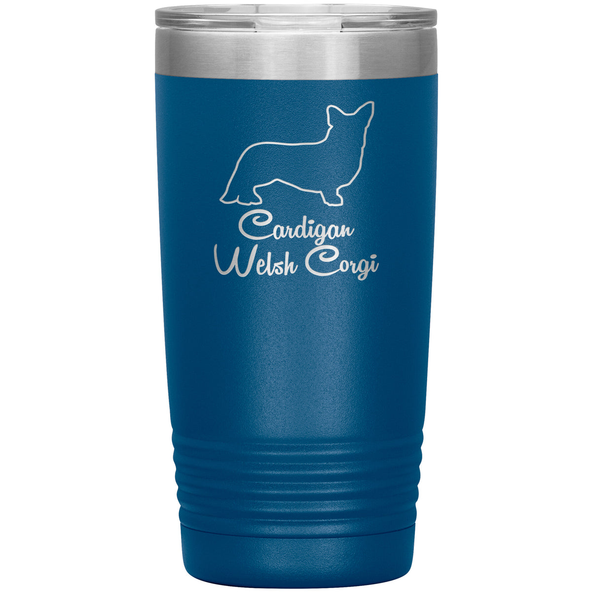Cardigan Welsh Corgi Dog Outlined Silhouette 20oz Insulated Tumbler
