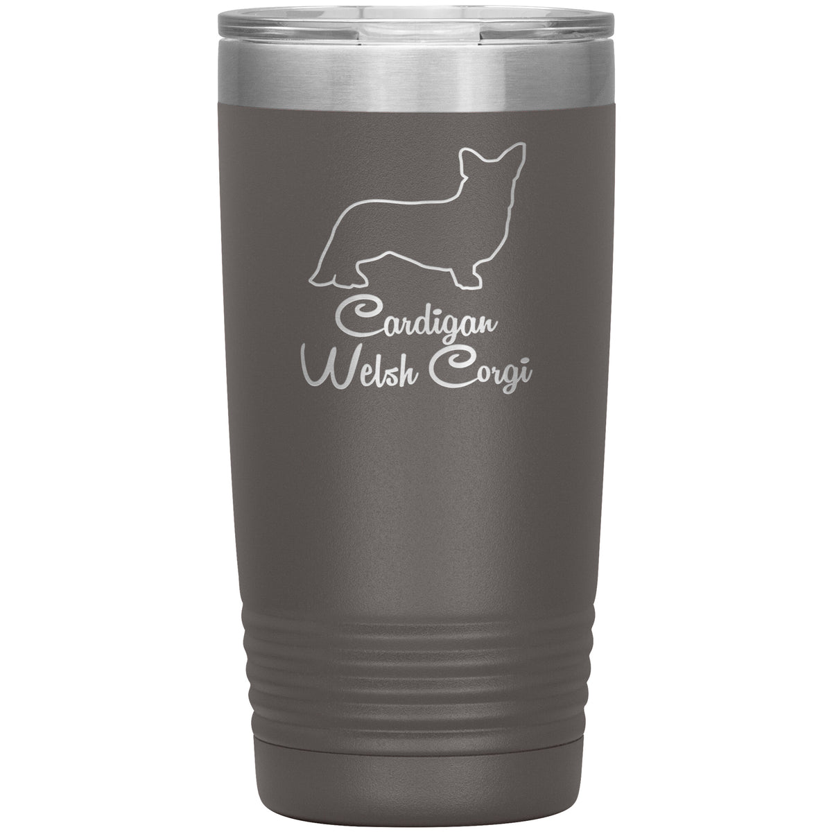 Cardigan Welsh Corgi Dog Outlined Silhouette 20oz Insulated Tumbler