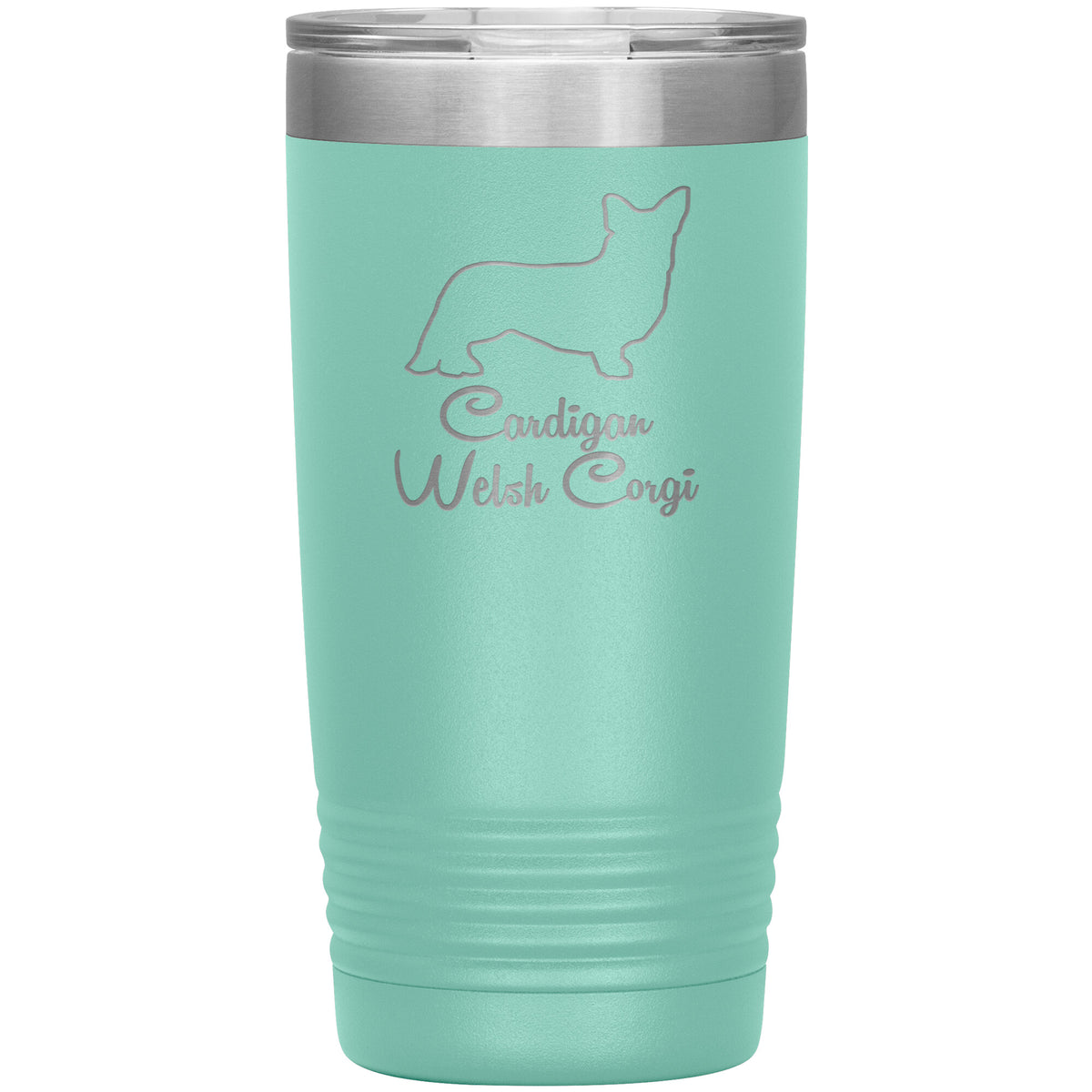 Cardigan Welsh Corgi Dog Outlined Silhouette 20oz Insulated Tumbler