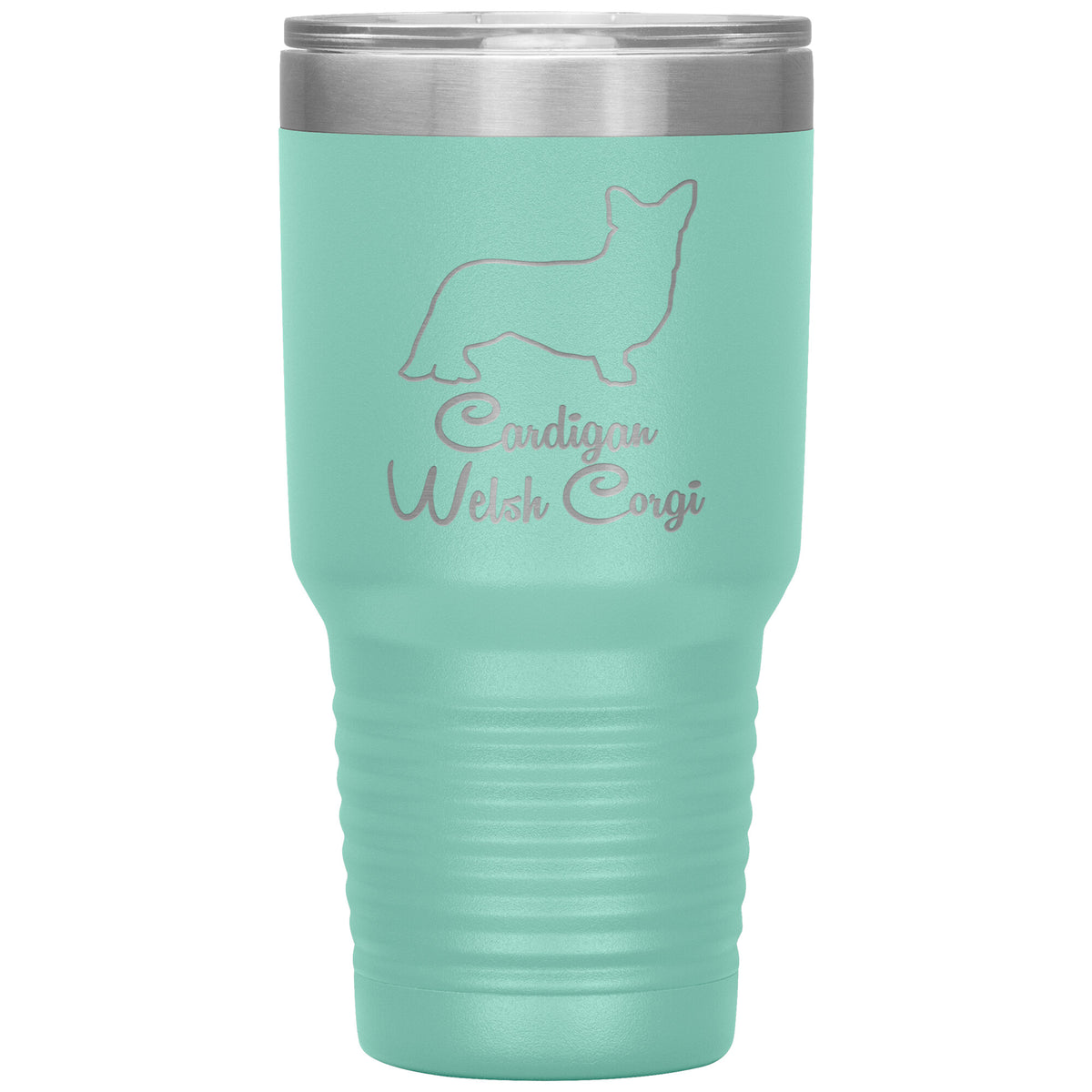 Cardigan Welsh Corgi Dog Outlined Silhouette 30oz Insulated Tumbler