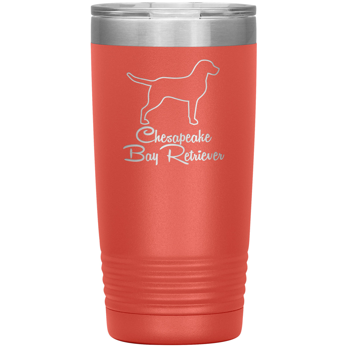 Chesapeake Bay Retriever Dog Outlined Silhouette 20oz Insulated Tumbler