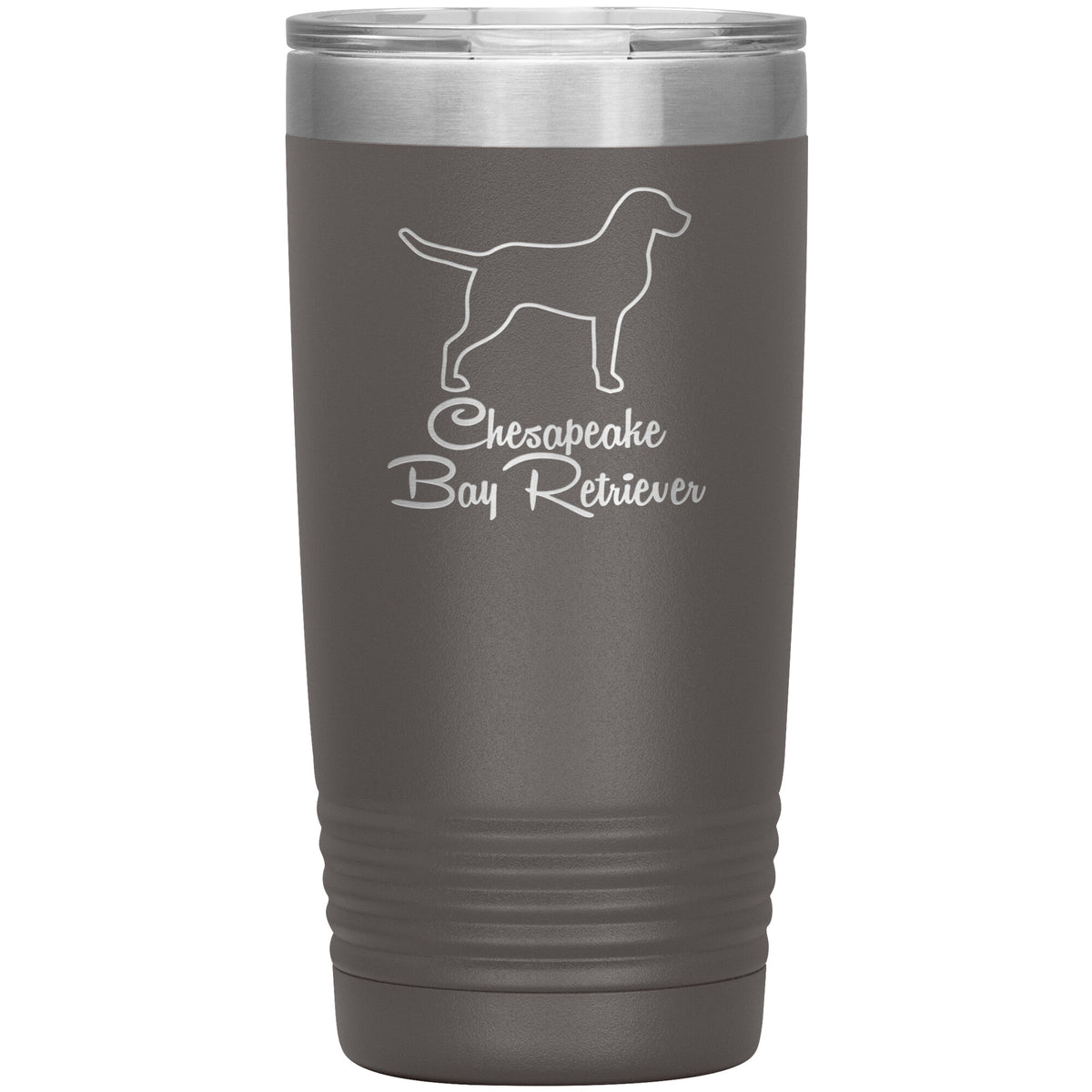 Chesapeake Bay Retriever Dog Outlined Silhouette 20oz Insulated Tumbler