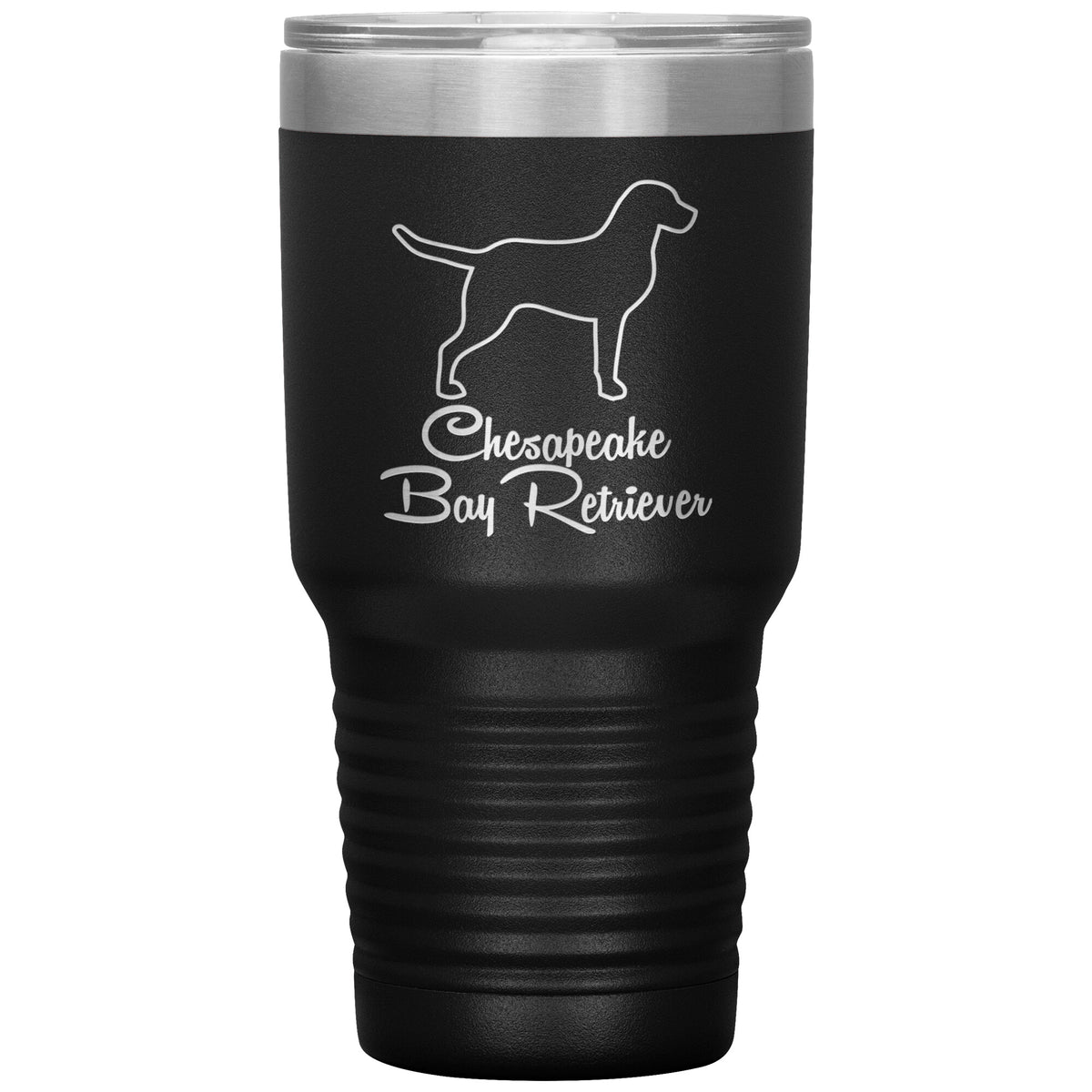 Chesapeake Bay Retriever Dog Outlined Silhouette 30oz Insulated Tumbler