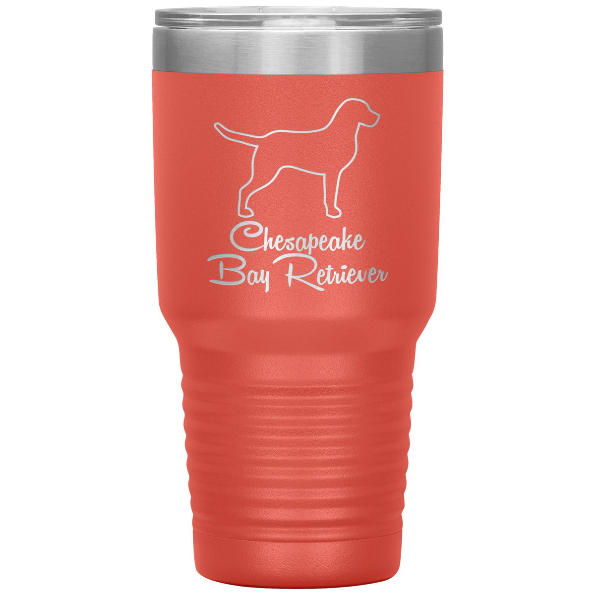 Chesapeake Bay Retriever Dog Outlined Silhouette 30oz Insulated Tumbler
