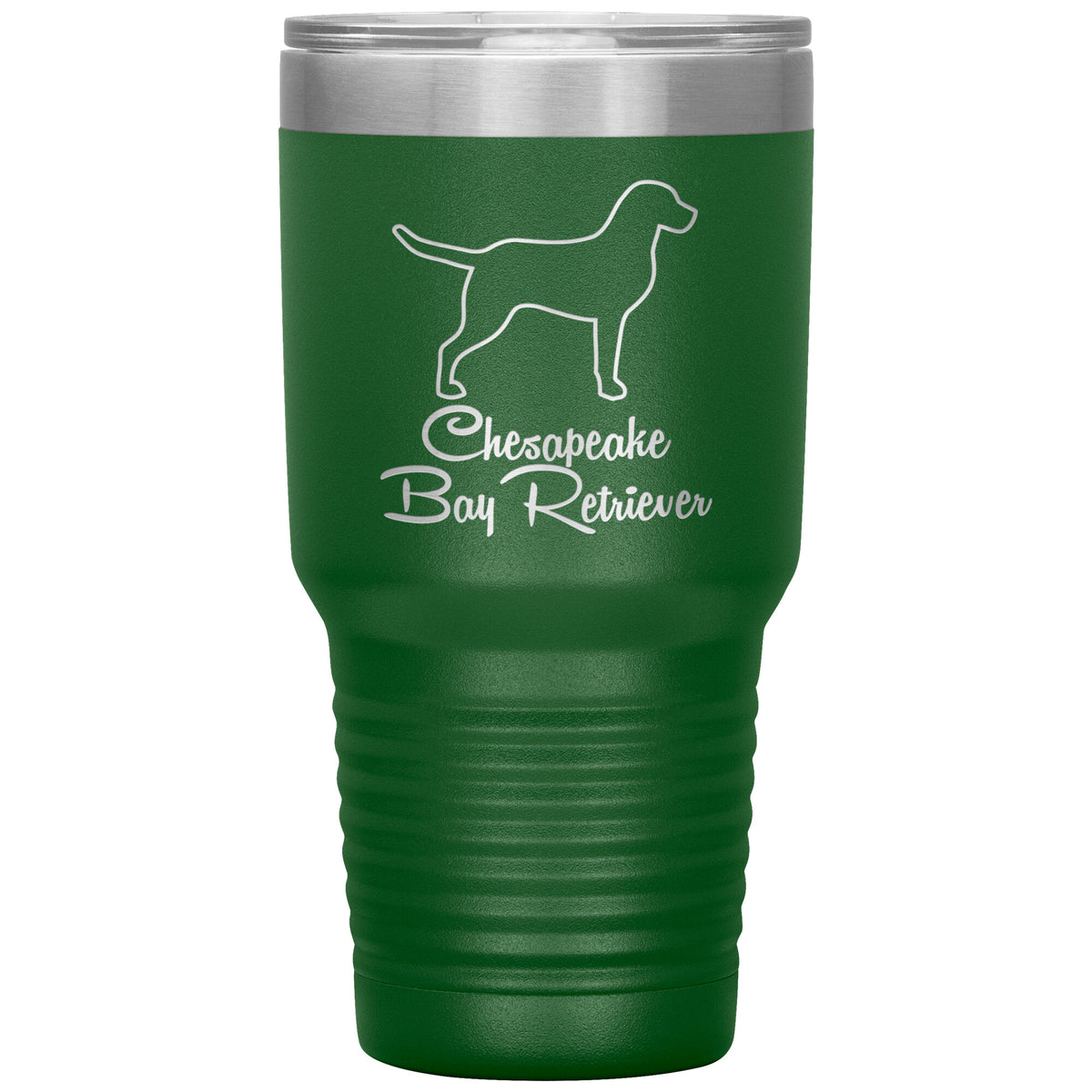 Chesapeake Bay Retriever Dog Outlined Silhouette 30oz Insulated Tumbler