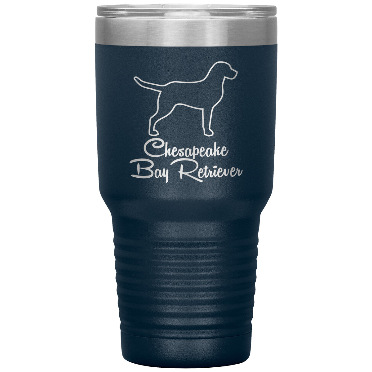Chesapeake Bay Retriever Dog Outlined Silhouette 30oz Insulated Tumbler