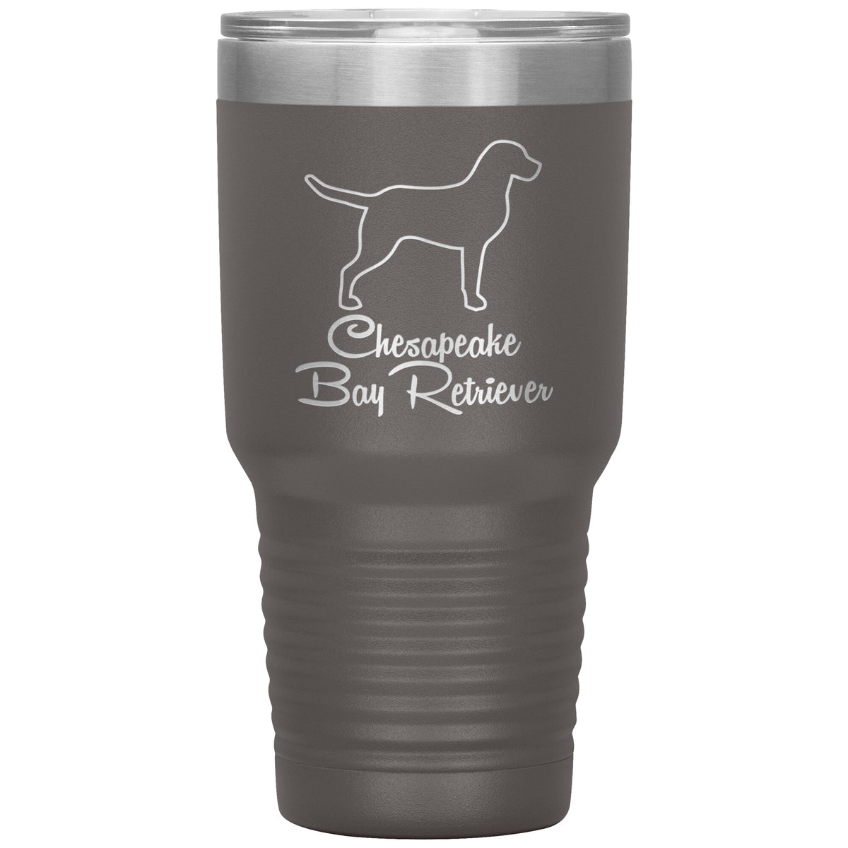 Chesapeake Bay Retriever Dog Outlined Silhouette 30oz Insulated Tumbler
