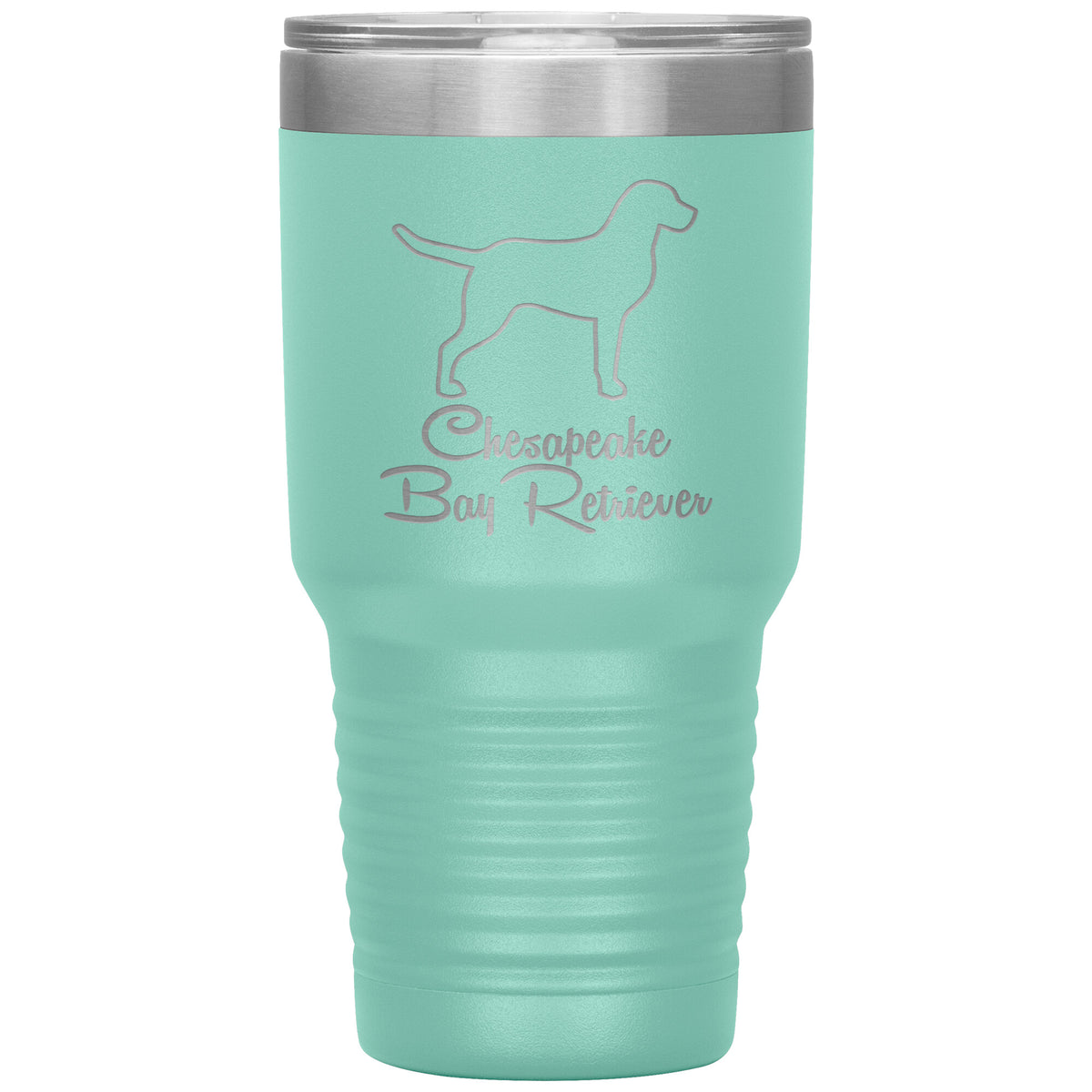 Chesapeake Bay Retriever Dog Outlined Silhouette 30oz Insulated Tumbler