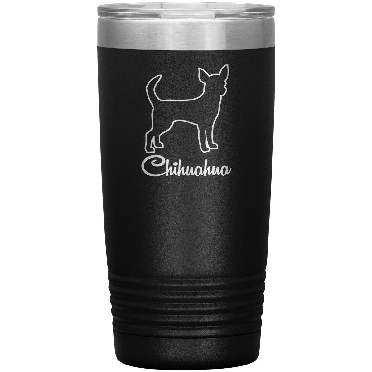 Chihuahua Dog Outlined Silhouette 20oz Insulated Tumbler